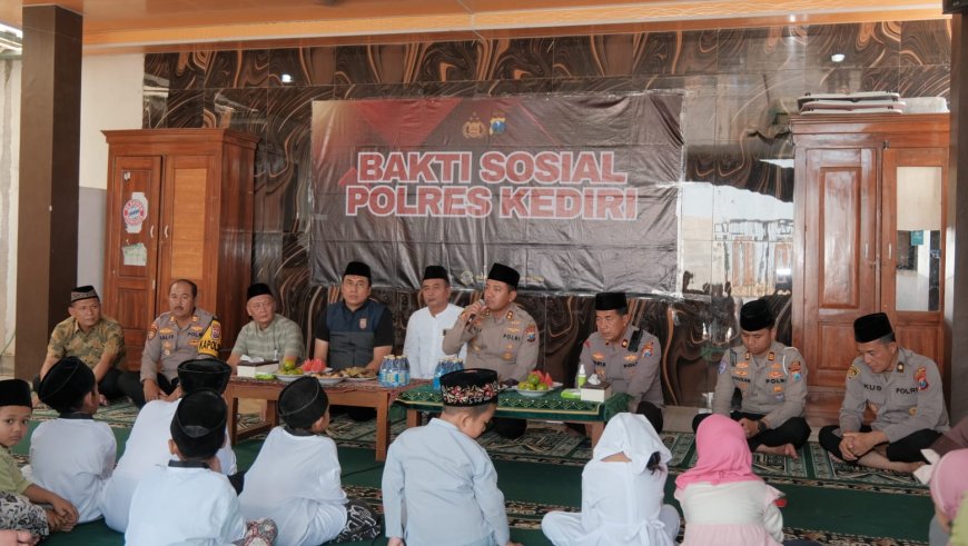 Polres Kediri Bangun Sumur Bor di Yayasan Yatim Dhuafa, Atasi Krisis Air Bersih di Musim Kemarau